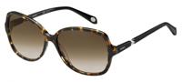 Fossil zonnebril FOS2046/S dames zwart havana/ bruin