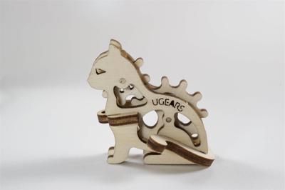 Ugears sleutelhangers U-Fidget 5 cm hout bruin 4-delig Ugears sleutelhangers U-Fidget 5 cm hout bruin 4-delig