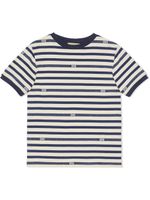 Gucci Kids t-shirt en jersey de coton à rayures - Bleu