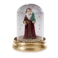 Sneeuwbol/snowglobe met kerstman 10,5 cm kerstversiering - thumbnail