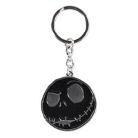 Nightmare Before Christmas Metal Keychain Jack Skellington's Face - thumbnail