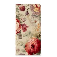 Smart Cover voor Samsung Galaxy A15 Bloemen - thumbnail