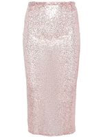 The Mannei jupe mi-longue Ouru sequins - Rose