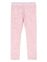 Versace Kids legging stretch à imprimé baroque - Rose