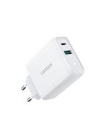 UGREEN USB C Oplader 36W Power Delivery 3.0 en Quick Charge 3.0 Compatibel met 20W voor iPad Pro Macbook iPhone 13 13 Mini 13 Pro 13 Pro Max SE iPhone 13 Pro Max 12 XR Galaxy S10. (Wit)