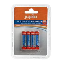 Jupio JRB-AAA1000 Accu (AAA, 1000mAh, 4-delige blister)