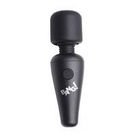 10X Vibrating Mini Silicone Wand - Black