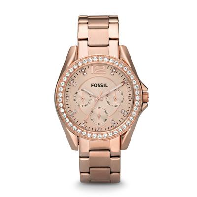Fossil ES2811 Quartz Polshorloge Vrouw Brons