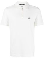 C.P. Company polo à logo brodé - Blanc