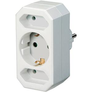 Brennenstuhl BRENN-1508050 netstekker adapter Type C (Europlug) Wit