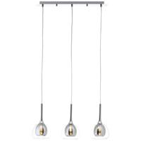 Brilliant Hadan 85573/20 Hanglamp E14 Rook, Transparant, Chroom