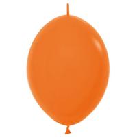 Knoop ballonnen oranje 8 stuks