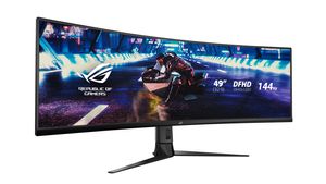 Asus XG49VQ Gaming monitor Energielabel G (A - G) 124.5 cm (49 inch) 3840 x 1080 Pixel 32:9 4 ms HDMI, DisplayPort, USB, Hoofdtelefoonaansluiting VA LED