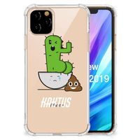 Apple iPhone 11 Pro Stevig Bumper Hoesje Cactus Poo