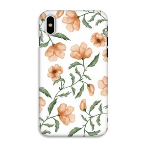 Peachy flowers: iPhone XS Tough Case