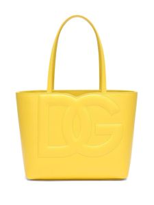 Dolce & Gabbana petit sac cabas à logo DG - Jaune