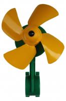 Lena windmolen junior 11 cm geel/groen