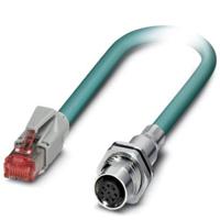 Phoenix Contact 1403535 RJ45 Netwerkkabel, patchkabel CAT 5 SF/UTP 0.50 m Waterblauw 1 stuk(s)