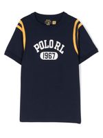 Ralph Lauren Kids t-shirt en coton à logo imprimé - Bleu