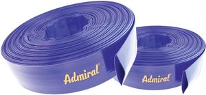 Admiral Platte slang | binnen-d. 152 mm | lengte 50 m | blauw | rol | 50 stuks - 602A-150-050 602A-150-050