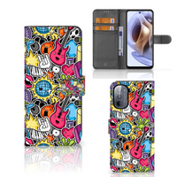 Motorola Moto G31 | G41 Wallet Case met Pasjes Punk Rock