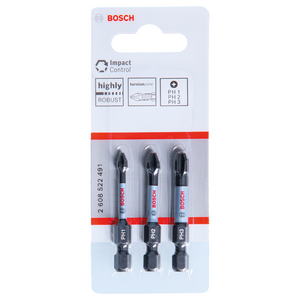 Bosch Accessoires Impact Control Bit PH1/2/3 50 mm - 2608522491