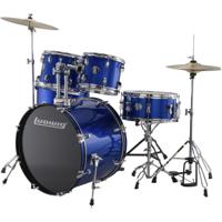 Ludwig LC19019 Accent Fuse Blue Foil 5-delig drumstel inclusief hardware en bekkens