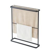 Yamazaki 7466 TOWER Bath Towel Hanger, black, Steel, 65 x 15 x 75 cm