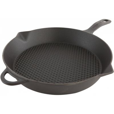 Cuisinova grillpan 28 x 5 cm gietijzer zwart Cuisinova grillpan 28 x 5 cm gietijzer zwart