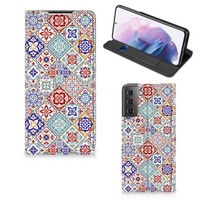 Samsung Galaxy S21 Plus Standcase Tiles Color - thumbnail