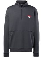 Reebok sweat brodé à col zippé - Gris