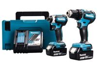 Makita DLX2289TJ combiset - DDF485 18v Boor- en schroefmachine + DTD153 Accu slagschroevendraaier met 5.0Ah accu&apos;s