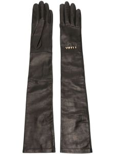 Lanvin gants longs Melodie en cuir - Noir