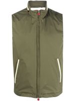 Kiton gilet léger à fermeture zippée - Vert