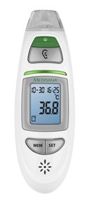 Medisana TM 750 digitale lichaams thermometer Thermometer met remote sensing Wit Oor, Voorhoofd Knoppen