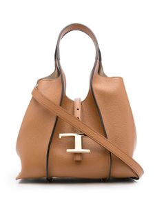 Tod's sac cabas Timeless à plaque logo - Marron