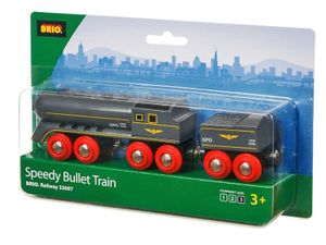 Brio 33697002 Zwarte stoomlocomotief met kolentender