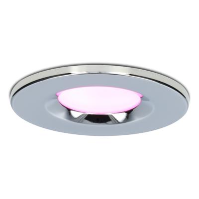 Venezia Smart inbouwspot - IP65 waterdicht - 6 Watt 450 lumen - Wifi + Bluetooth - RGBWW - Google Home, Amazon Alexa en Siri - Chroom - Badkamer, binnen en buiten Venezia Smart inbouwspot - IP65 waterdicht - 6 Watt 450 lumen - Wifi + Bluetooth - RGBWW - Google Home, Amazon Alexa en Siri - Chroom - Badkamer, binnen en buiten