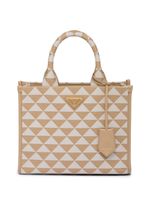 Prada petit sac Symbole en jacquard - Tons neutres - thumbnail