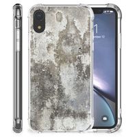 Apple iPhone Xr Anti-Shock Hoesje Beton Print