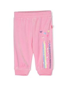 Billieblush pantalon de jogging à sequins - Rose