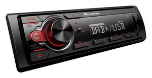 Pioneer MVH-130DAB autoradio Zwart, Rood 200 W