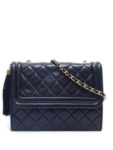 CHANEL Pre-Owned sac porté épaule à matelassage à losanges (1991-1994) - Noir