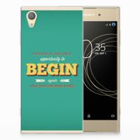 Sony Xperia XA1 Plus Siliconen hoesje met naam Quote Begin