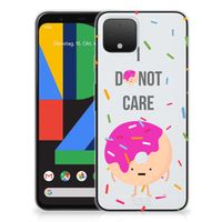 Google Pixel 4 Siliconen Case Donut Roze