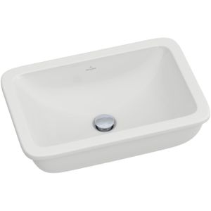 Villeroy & Boch Loop en Friends onderbouwwastafel 54x34.5cm met overloop zonder kraangat wit 61630001