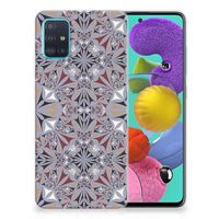 Samsung Galaxy A51 TPU Siliconen Hoesje Flower Tiles