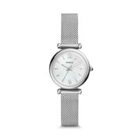 Fossil ES4432 Quartz Armbandhorloge Vrouw Zilver, Wit