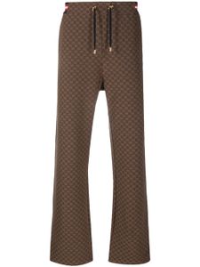 Balmain pantalon de jogging à motif monogrammé - Marron