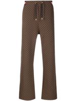 Balmain pantalon de jogging à motif monogrammé - Marron - thumbnail